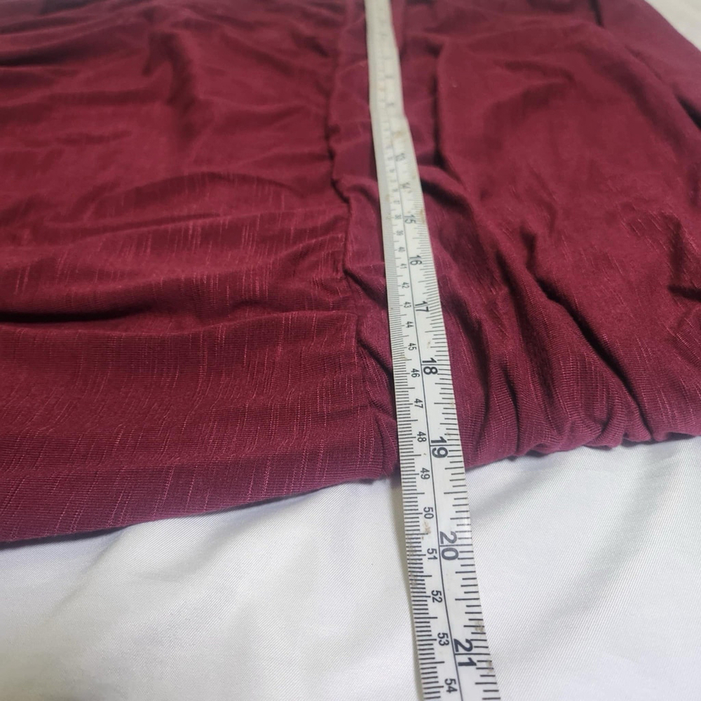 J. Jill Women's Long Dress Strapless Maroon Stretch Casual Boho WeddingS Sz 3XL - Picture 11 of 11